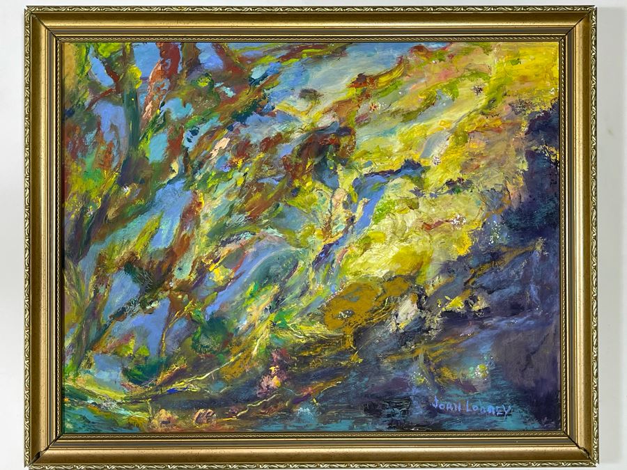 Original Joan Lohrey Abstract Painting 28 X 22 [Photo 1]