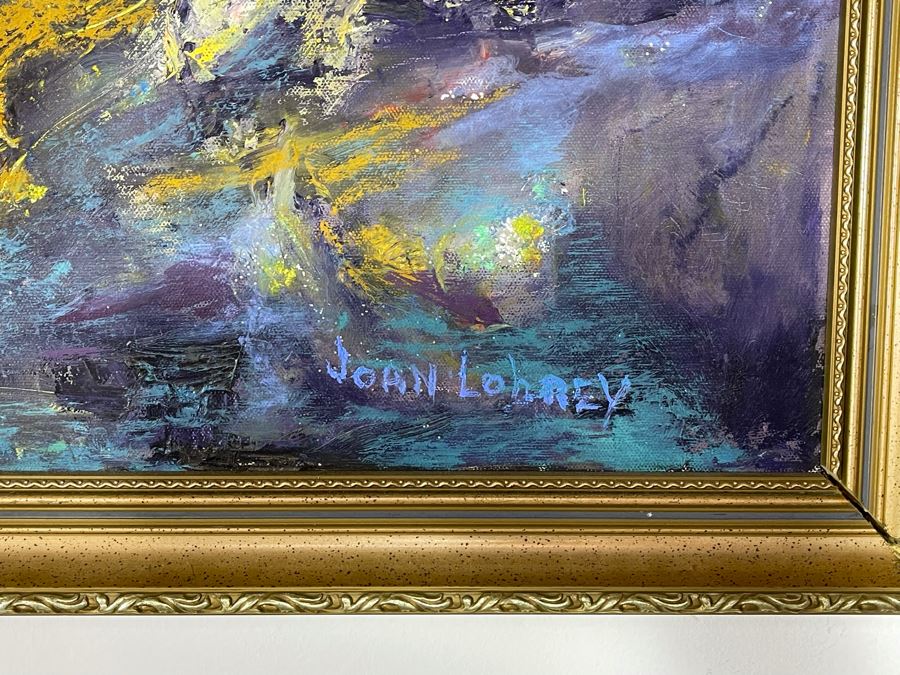 Original Joan Lohrey Abstract Painting 28 X 22 [Photo 3]