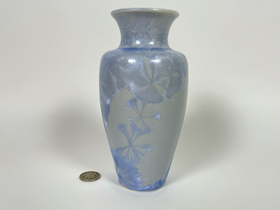 Jack Boydston Crystalline Studio Pottery Vase 6.5H [Photo 4]