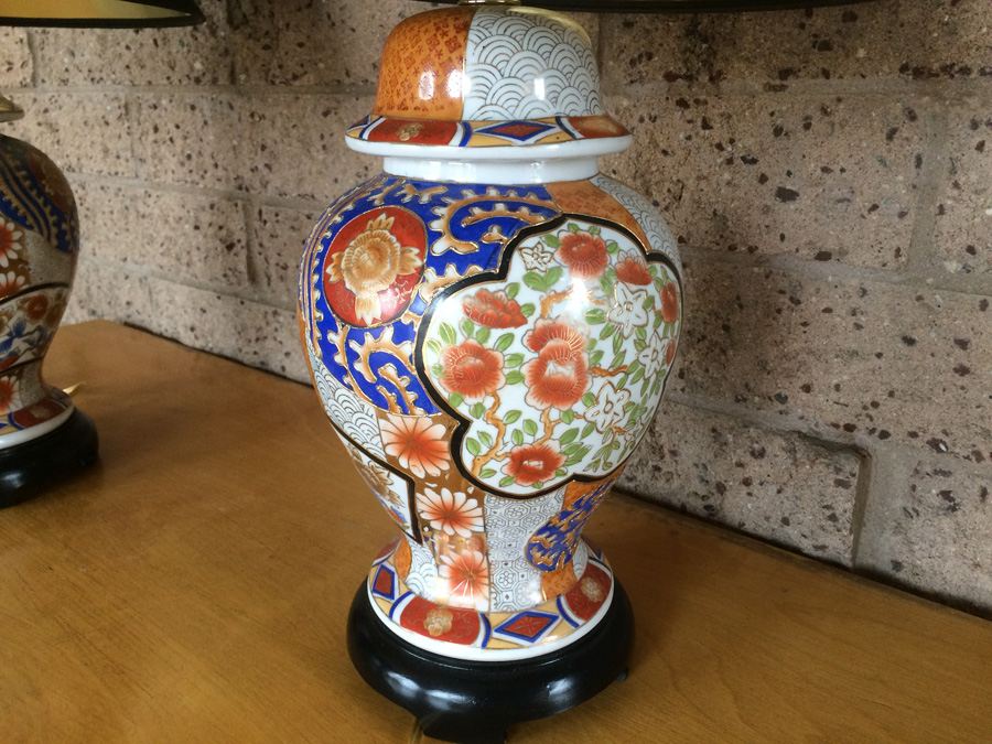 Pair of Asian Lamps [Photo 3]