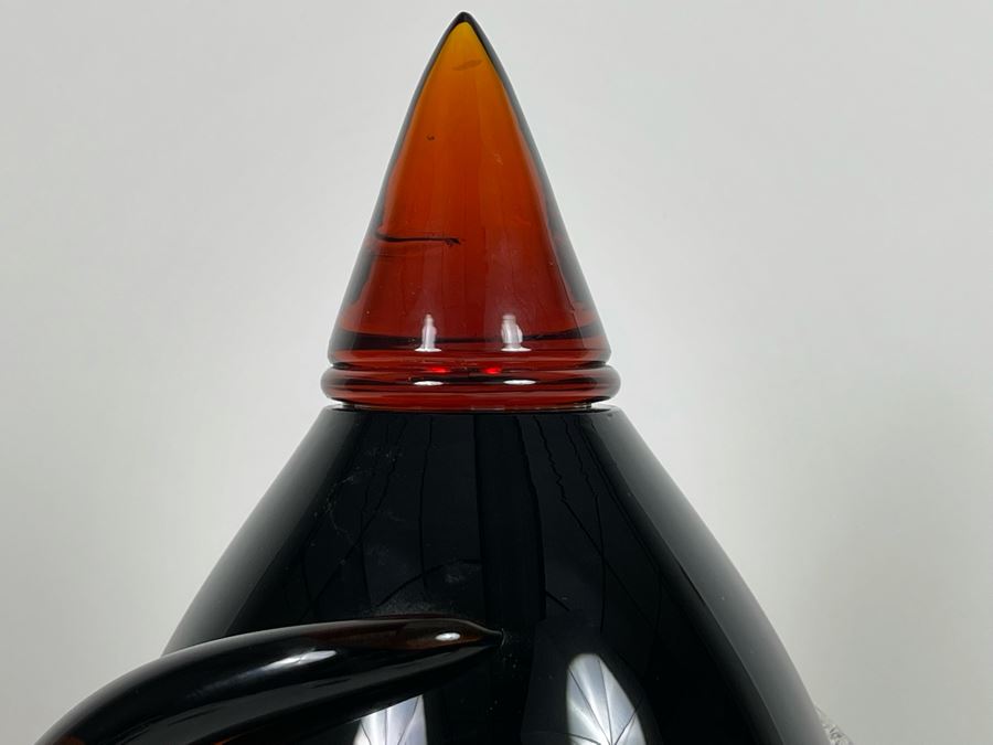 Large Signed Murano Glass Sculpture - See Second Photo For Slight Nick Near Top - 10W X 19H [Photo 8]