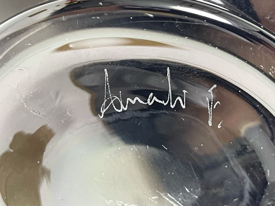 Large Signed Murano Glass Sculpture - See Second Photo For Slight Nick Near Top - 10W X 19H [Photo 15]