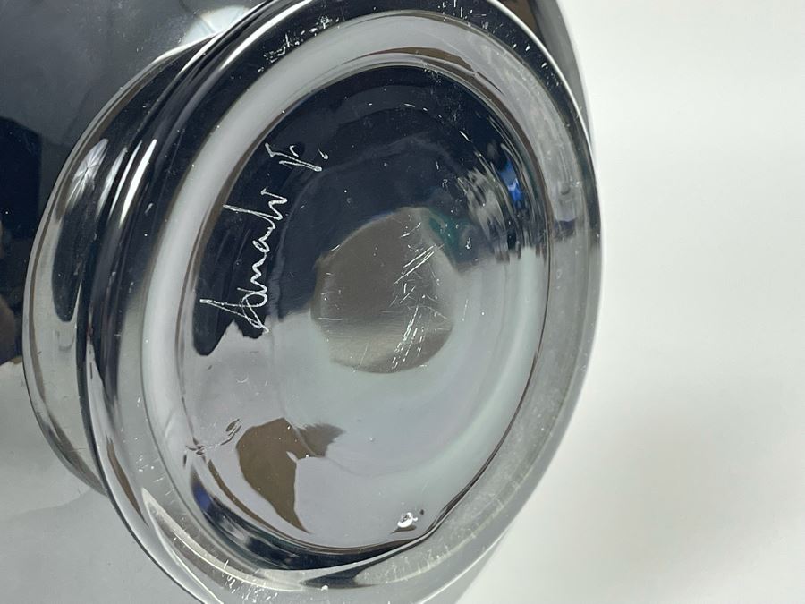 Large Signed Murano Glass Sculpture - See Second Photo For Slight Nick Near Top - 10W X 19H [Photo 16]