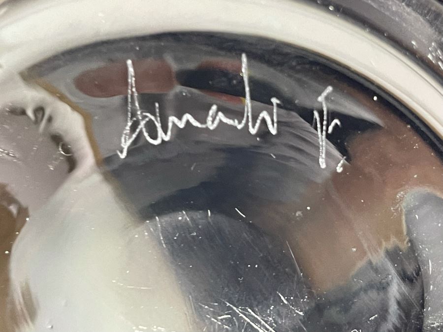 Large Signed Murano Glass Sculpture - See Second Photo For Slight Nick Near Top - 10W X 19H [Photo 14]