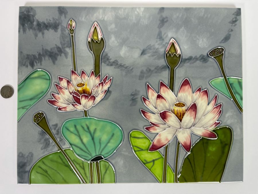 Large Decorative Wall Tile Plaque 14 X 11 [Photo 1]