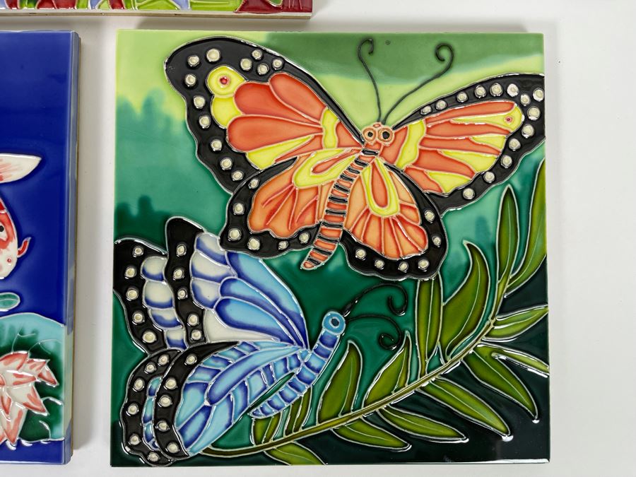 Collection Of Three Decorative Tiles 8 X 8 [Photo 4]