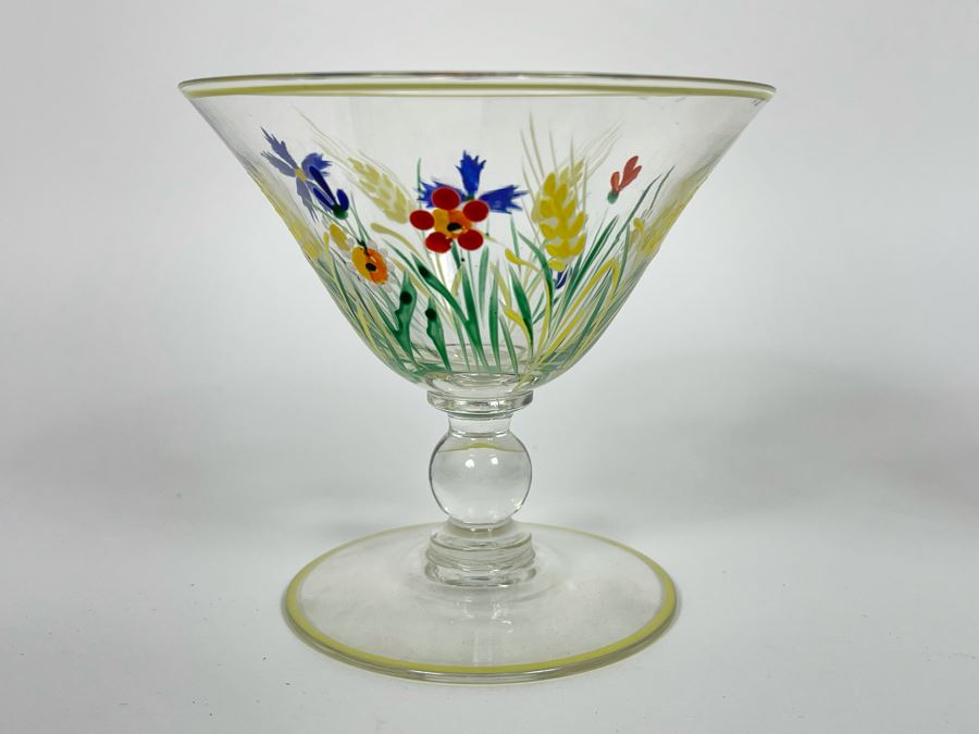 Set Of Five Hand Painted Cocktail Barware Glasses 3.5H [Photo 5]