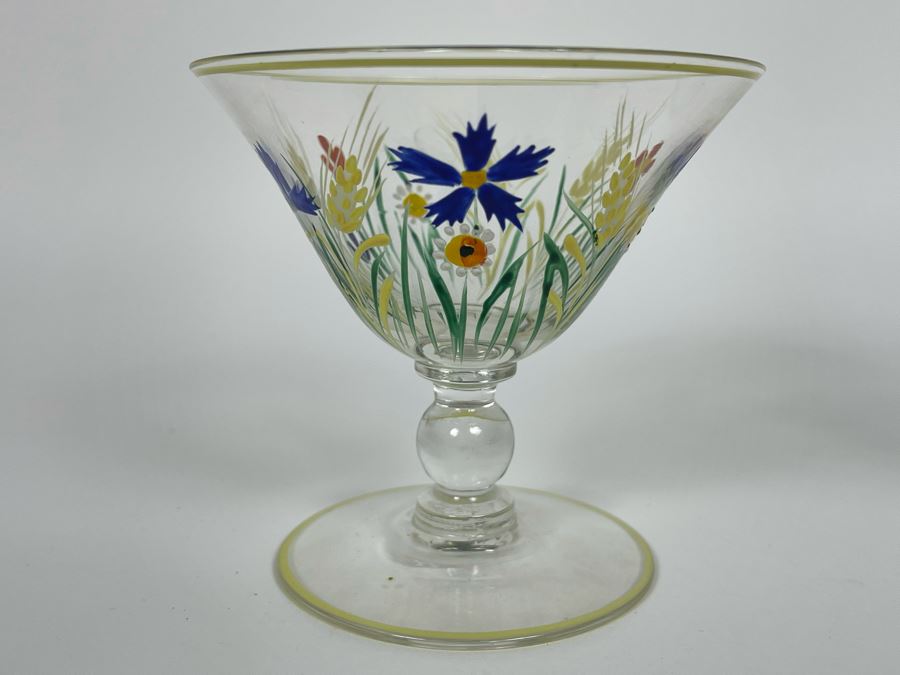 Set Of Five Hand Painted Cocktail Barware Glasses 3.5H [Photo 6]