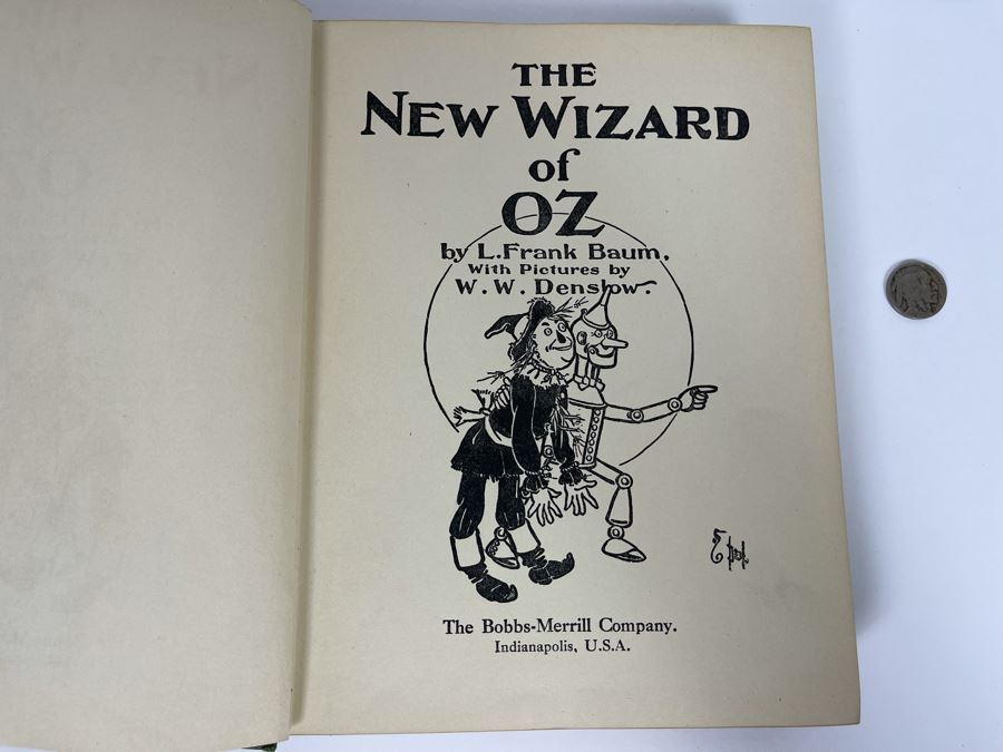 Antique 1903 Hardcover Book The Wizard Of Oz By L. Frank Baum Color Plates By W. W. Denslow [Photo 7]