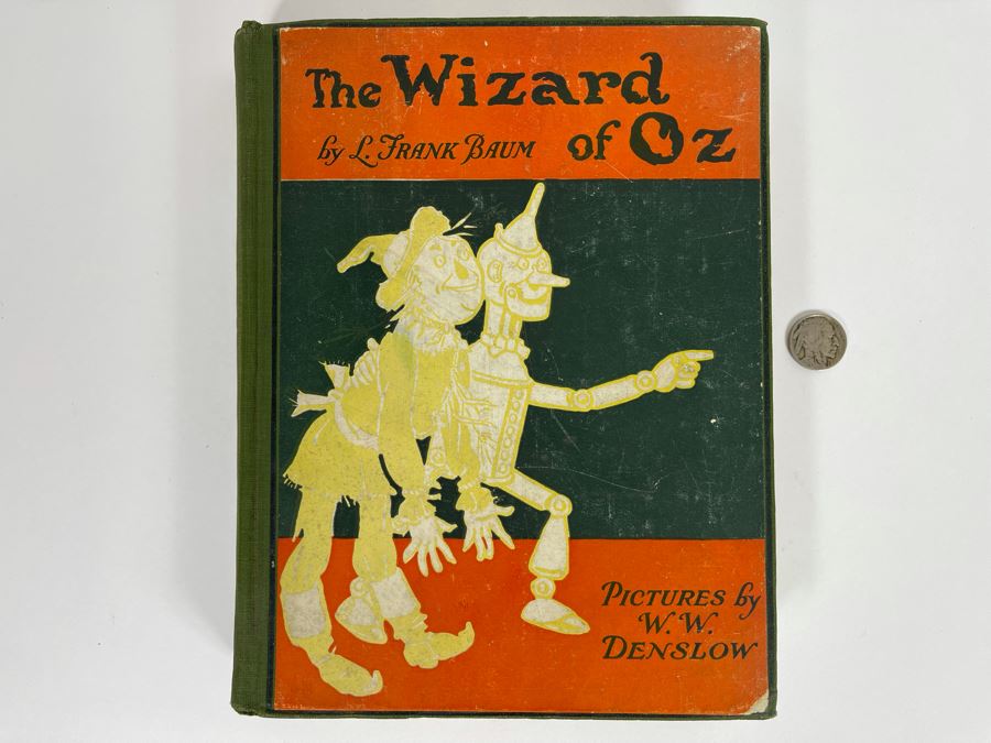 Antique 1903 Hardcover Book The Wizard Of Oz By L. Frank Baum Color Plates By W. W. Denslow [Photo 3]