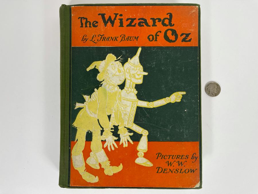 Antique 1903 Hardcover Book The Wizard Of Oz By L. Frank Baum Color Plates By W. W. Denslow [Photo 2]