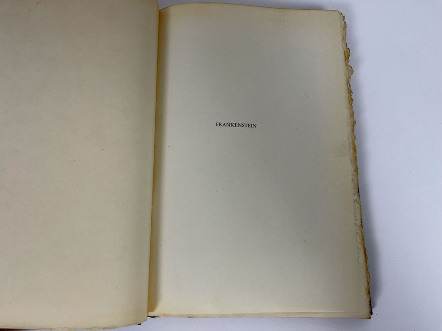 Vintage 1932 Frankenstein Or The Modern Prometheus Hardcover Book With Illustrations By Nino Carbe Deluxe Editions [Photo 7]