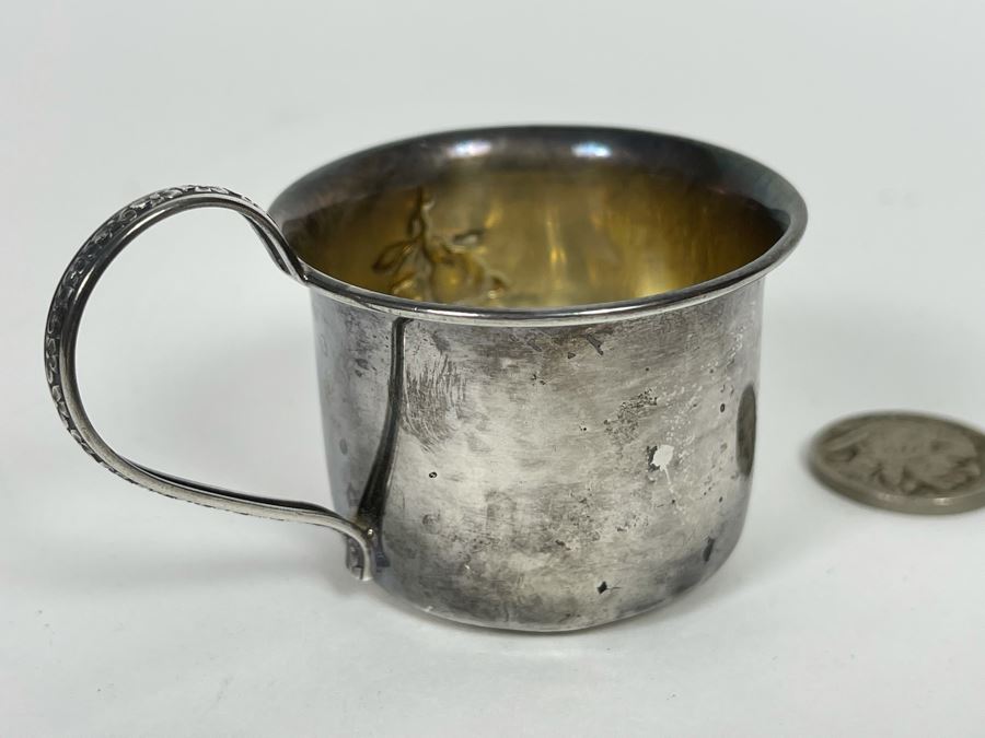 Vintage Sterling Silver Baby Cup 17.7g [Photo 3]