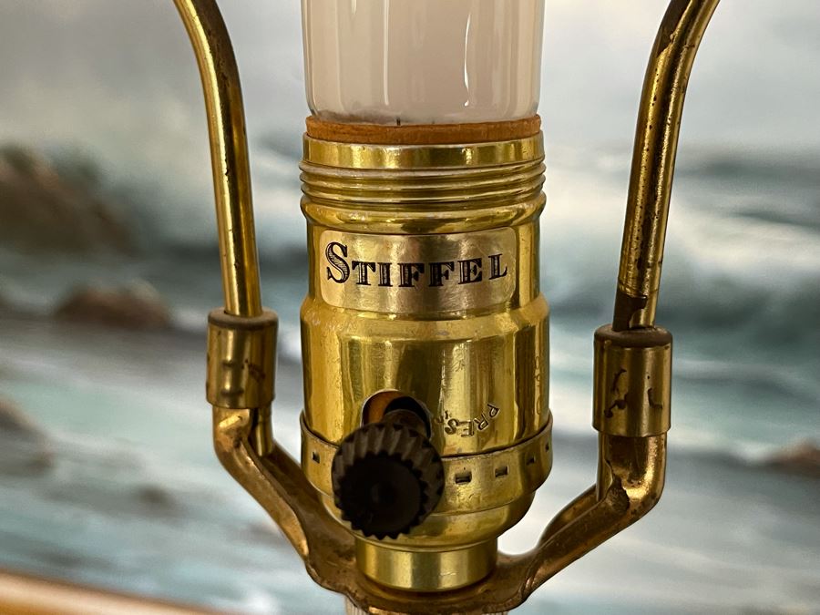 Pair Of Vintage Stiffel Metal Table Lamps [Photo 7]