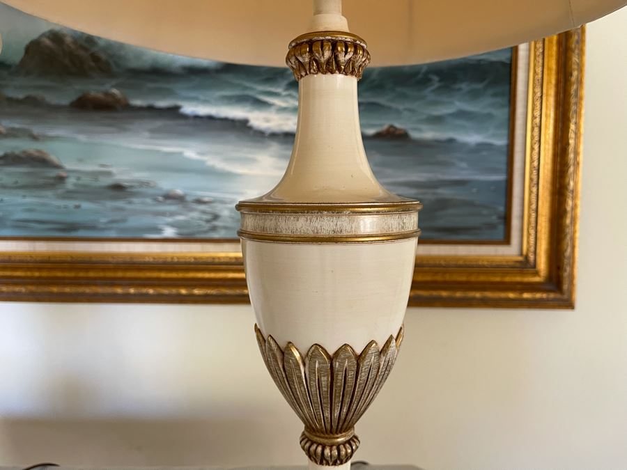 Pair Of Vintage Stiffel Metal Table Lamps [Photo 5]