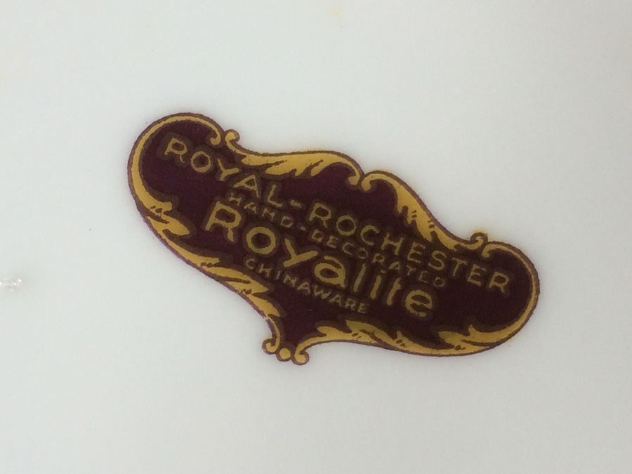 Royal Rochester Royalite Teapot and Dish Hand Decorated [Photo 11]