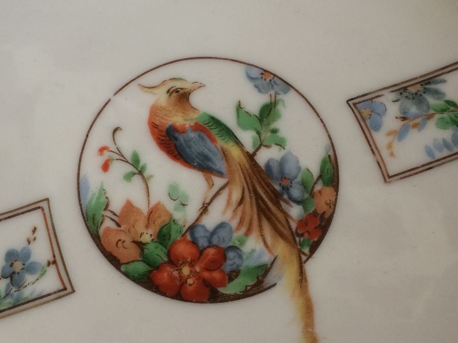 Royal Rochester Royalite Teapot and Dish Hand Decorated [Photo 13]