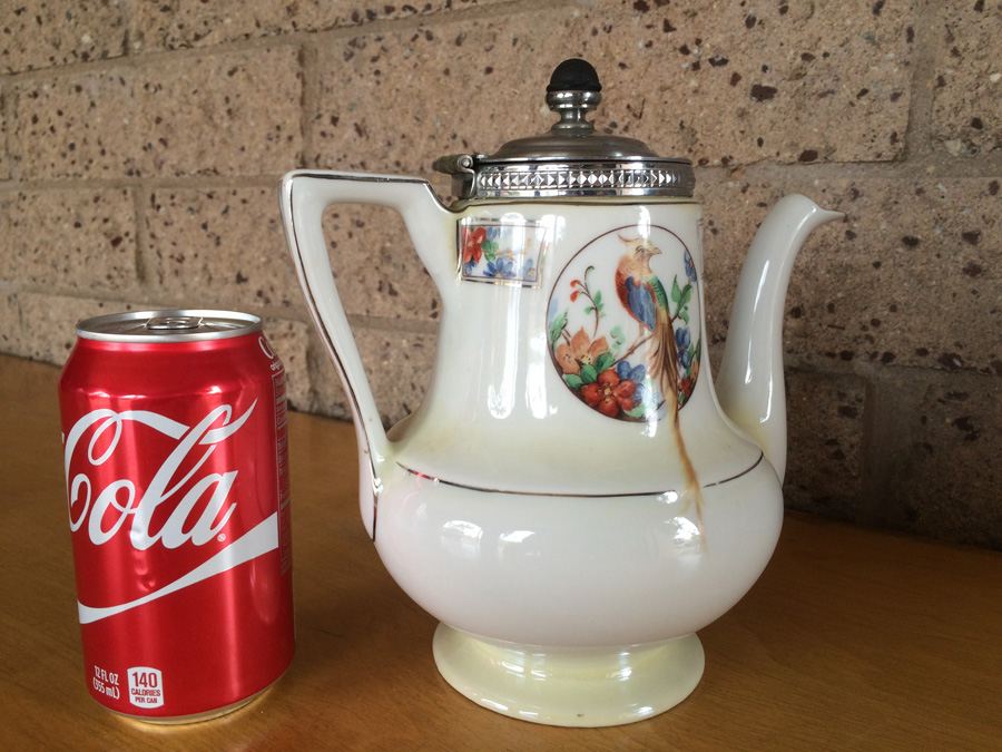 Royal Rochester Royalite Teapot and Dish Hand Decorated [Photo 2]