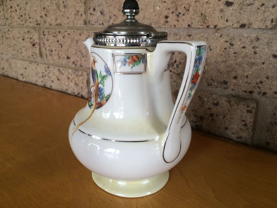 Royal Rochester Royalite Teapot and Dish Hand Decorated [Photo 9]