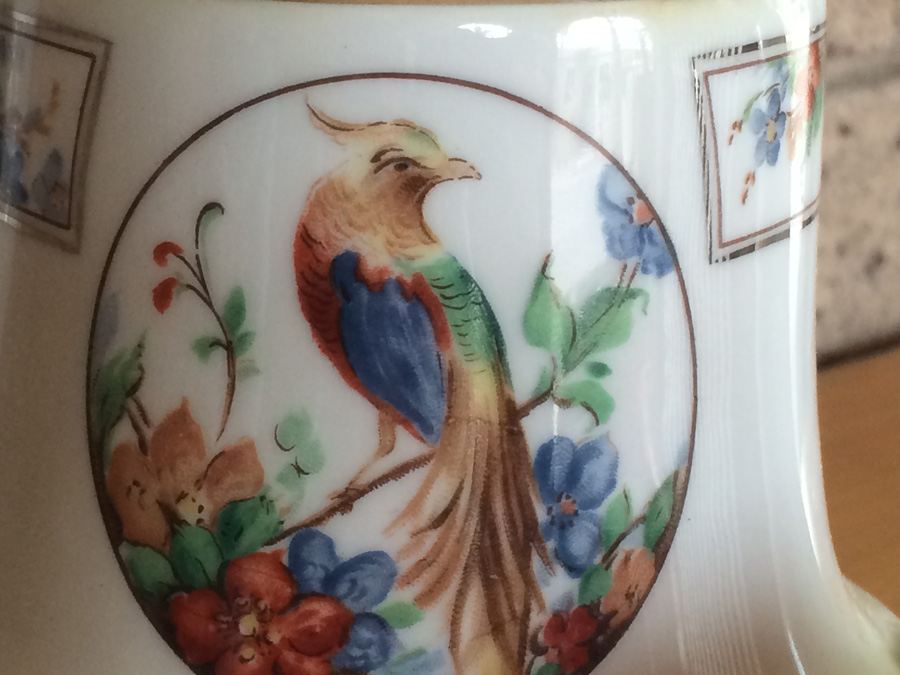 Royal Rochester Royalite Teapot and Dish Hand Decorated [Photo 4]