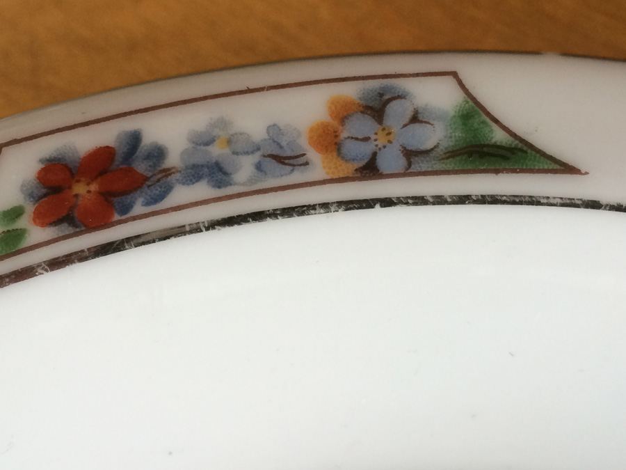 Royal Rochester Royalite Teapot and Dish Hand Decorated [Photo 15]