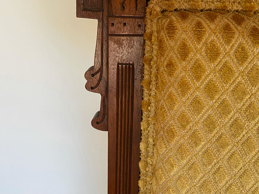 Antique Eastlake Victorian Era Carved Wooden Armchair [Photo 8]
