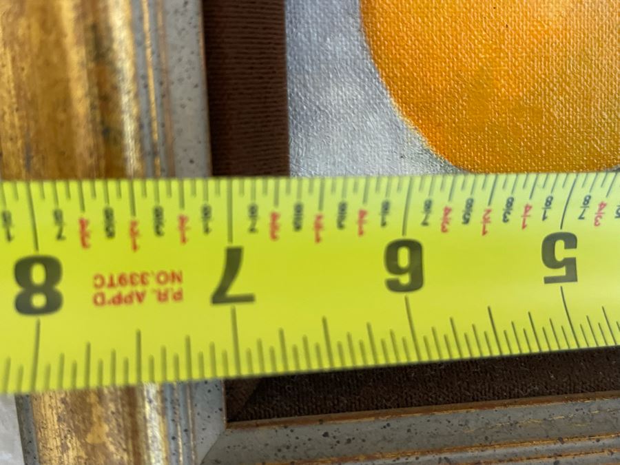 Pair Of Original Signed Jane A. Blakely Orange And Lemon Framed Paintings 4.5 X 6.5 [Photo 8]