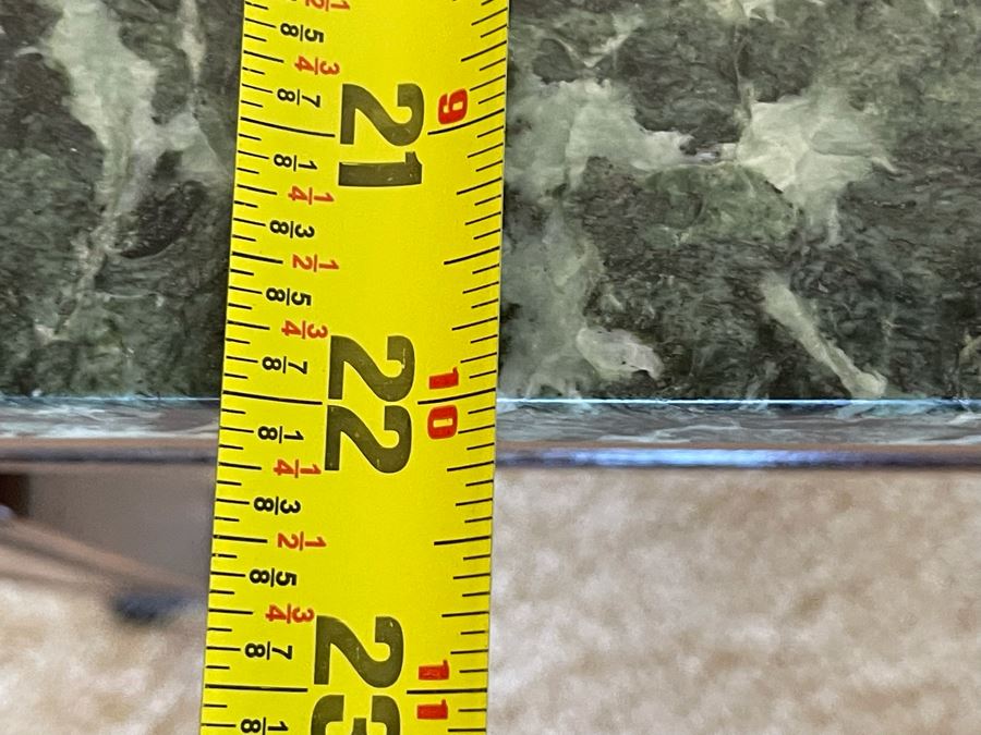 Beautiful Green Marble Top Wooden Coffee Table By J. B. Van Sciver Co 41W X 22D X 16.5H [Photo 15]