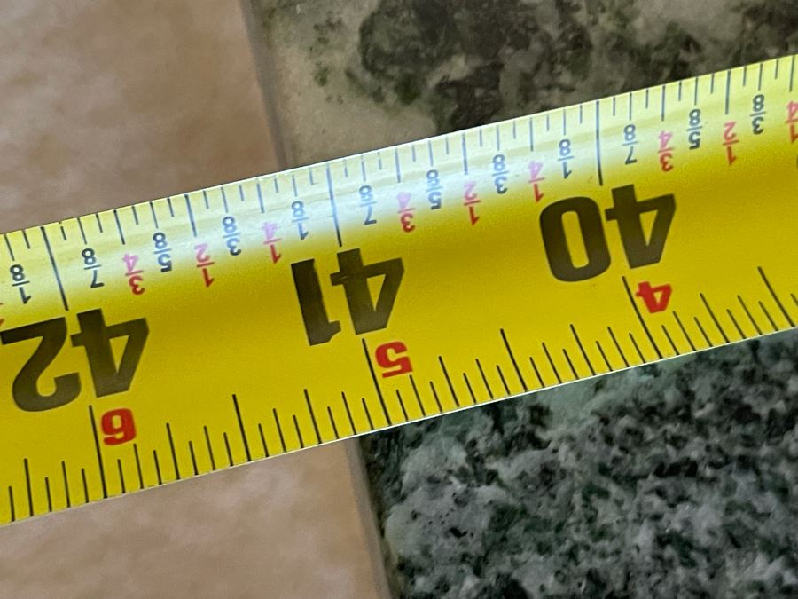 Beautiful Green Marble Top Wooden Coffee Table By J. B. Van Sciver Co 41W X 22D X 16.5H [Photo 14]