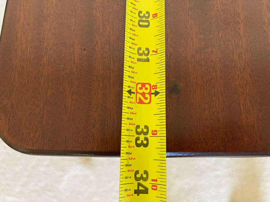 Antique Wooden Gaming Table In Great Condition 33W X 33D X 29H [Photo 10]