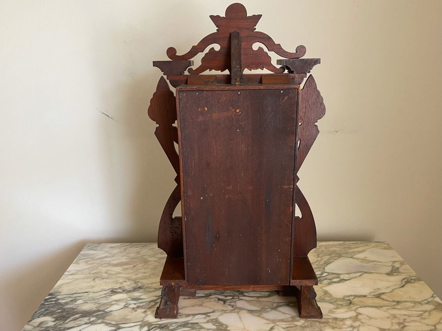Working Eastlake Victorian Era Mechanical Clock With Key By Seth Thomas 13.5W X 5D X 23.5H [Photo 14]