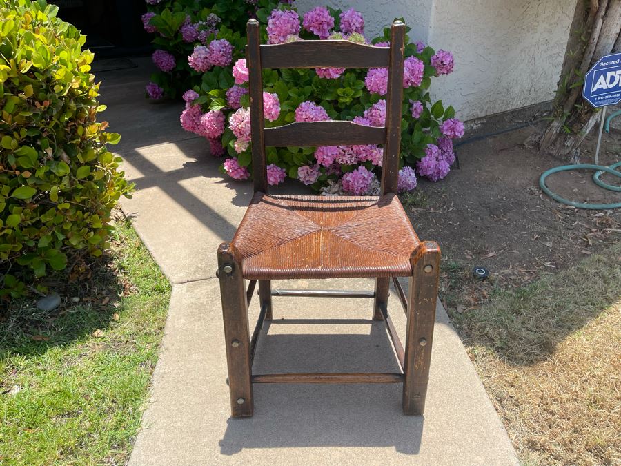 Antique Rush Seat Chair   42418 90x4 