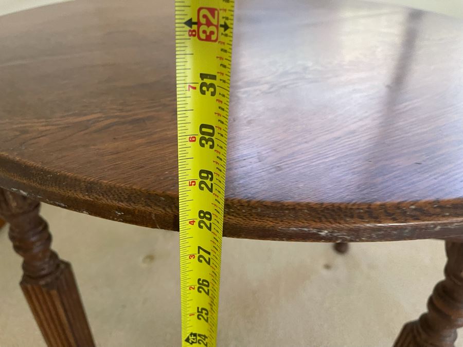 Vintage Oak 36' Round Table 28.5H [Photo 11]