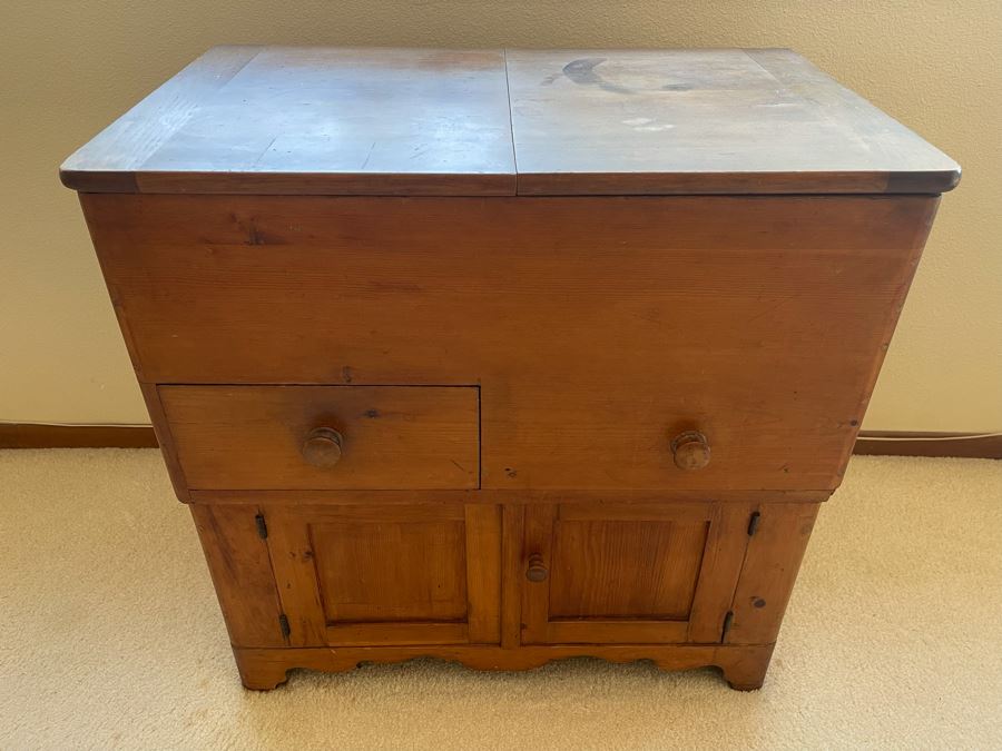 Antique Primitive Pine Cabinet 29W X 18D X 29H [Photo 2]