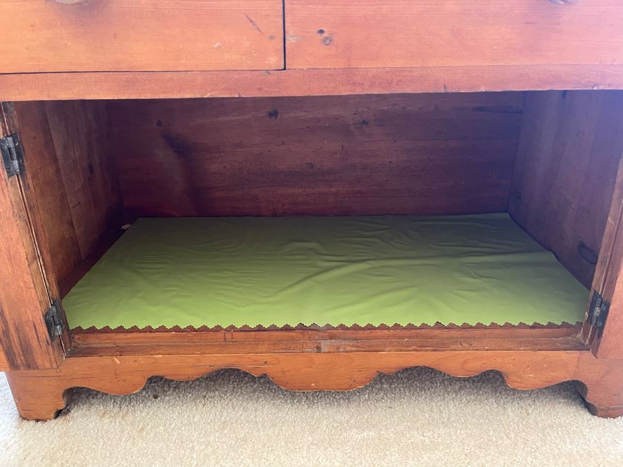 Antique Primitive Pine Cabinet 29W X 18D X 29H [Photo 9]