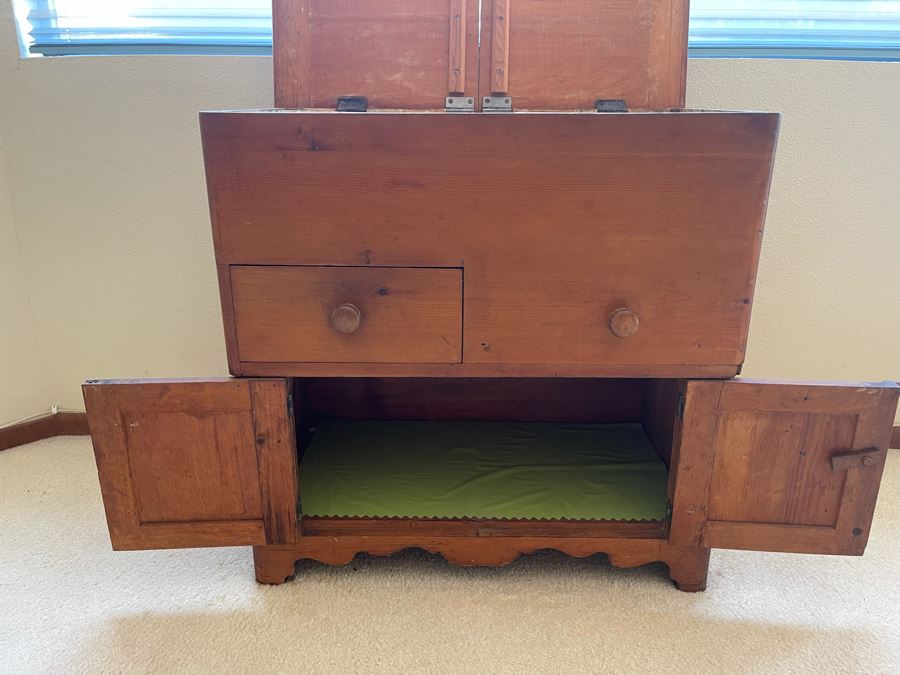 Antique Primitive Pine Cabinet 29W X 18D X 29H [Photo 7]