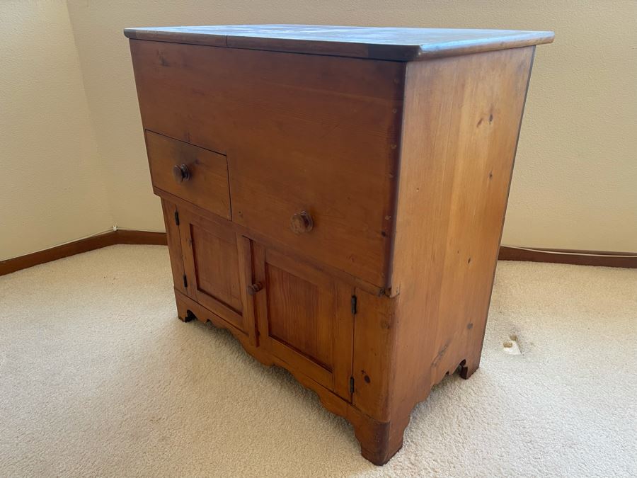 Antique Primitive Pine Cabinet 29W X 18D X 29H [Photo 12]