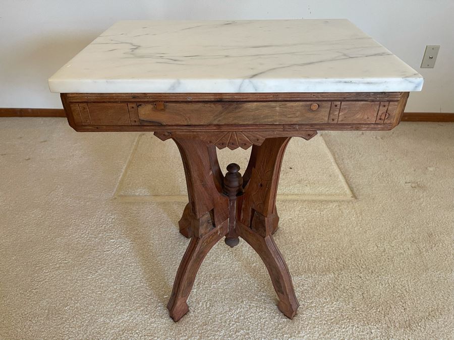 antique eastlake side table