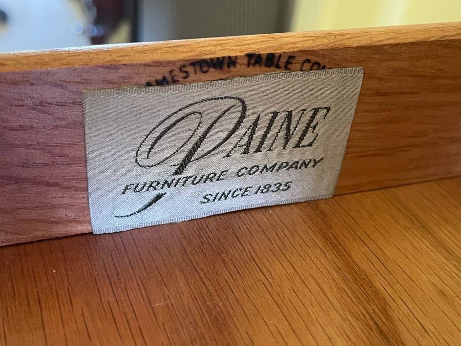 Vintage Queen Anne Style Secretary Desk With Lockable Drawers By Paine Furniture Company 24W X 15D X 39H [Photo 8]