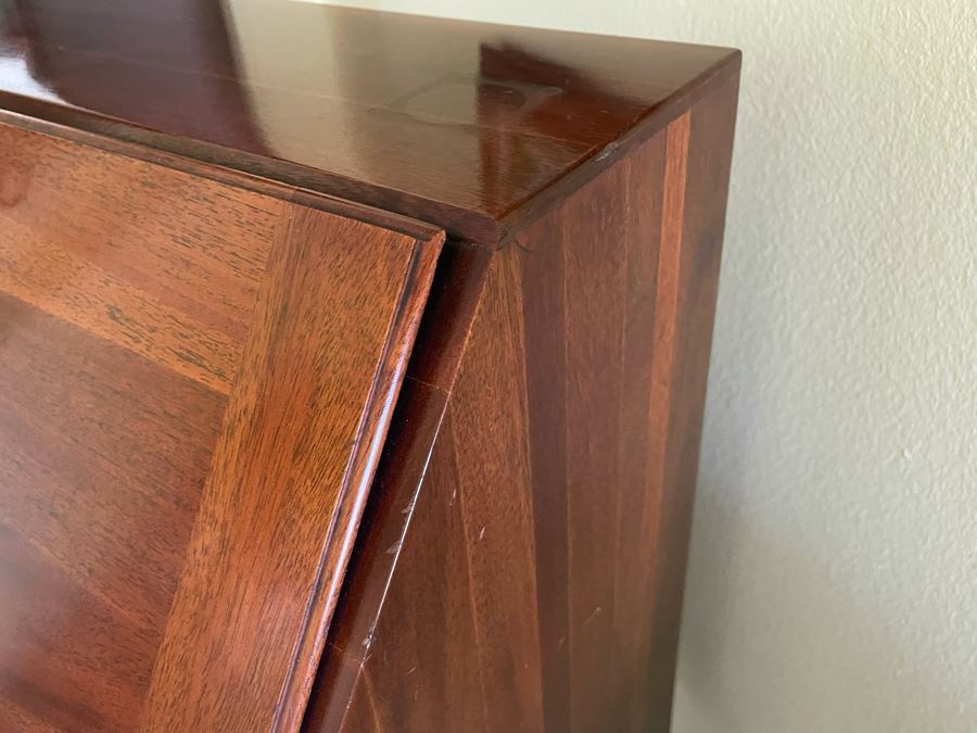 Vintage Queen Anne Style Secretary Desk With Lockable Drawers By Paine Furniture Company 24W X 15D X 39H [Photo 17]