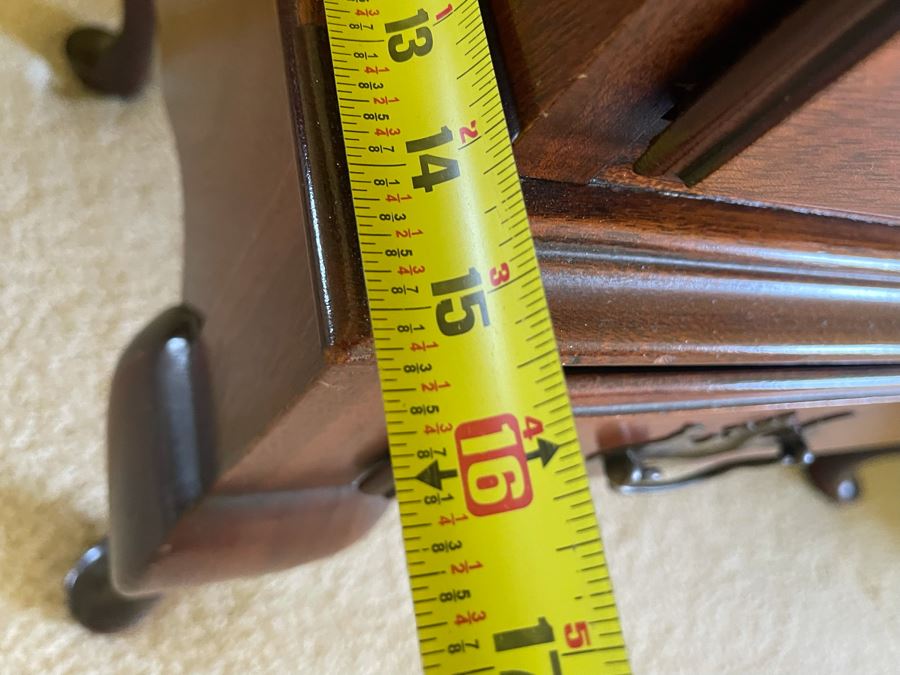 Vintage Queen Anne Style Secretary Desk With Lockable Drawers By Paine Furniture Company 24W X 15D X 39H [Photo 14]