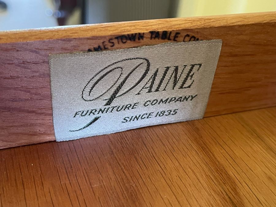 Vintage Queen Anne Style Secretary Desk With Lockable Drawers By Paine Furniture Company 24W X 15D X 39H [Photo 7]