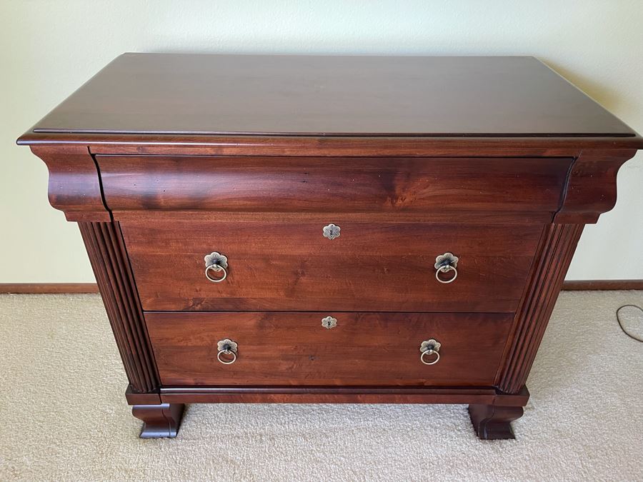 Ethan Allen 3-Drawer Chest Of Drawers Dresser 36W X 17D X 29.5H [Photo 3]