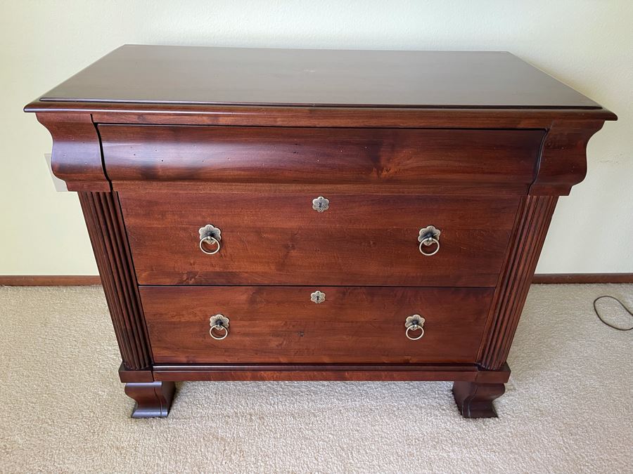 Ethan Allen 3-Drawer Chest Of Drawers Dresser 36W X 17D X 29.5H [Photo 2]