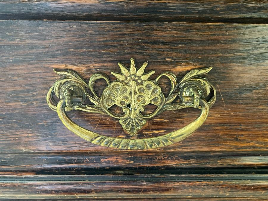 Vintage Tall 6-Drawer Chest Of Drawers Dresser On Casters (One Drawer Pull Needs Replacement) 40W X 20D X 62H [Photo 4]