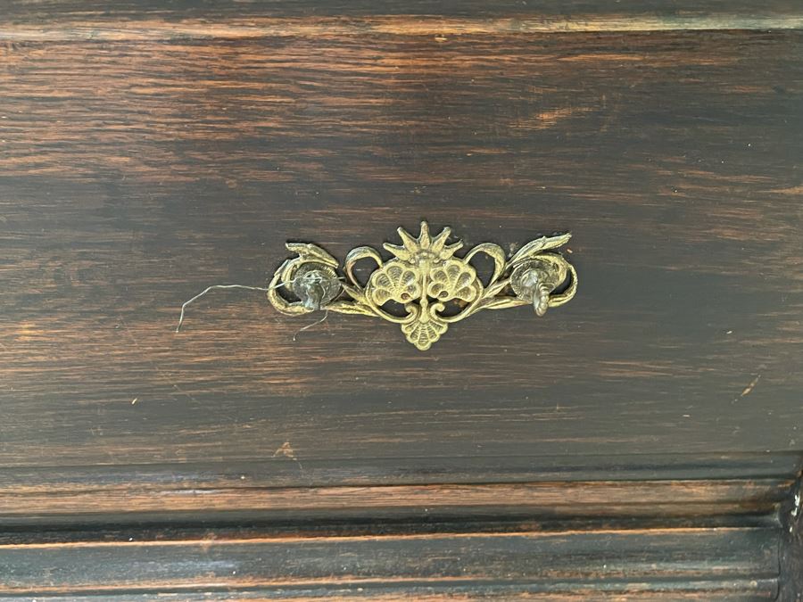 Vintage Tall 6-Drawer Chest Of Drawers Dresser On Casters (One Drawer Pull Needs Replacement) 40W X 20D X 62H [Photo 7]