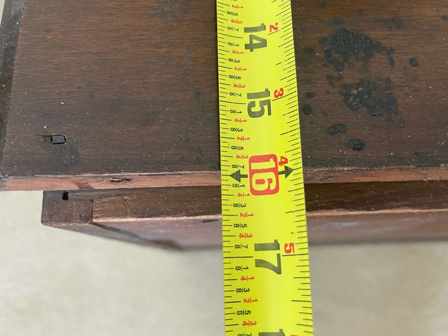 Vintage Wooden 3-Drawer Chest Of Drawers 31W X 16D X 29.5H [Photo 10]