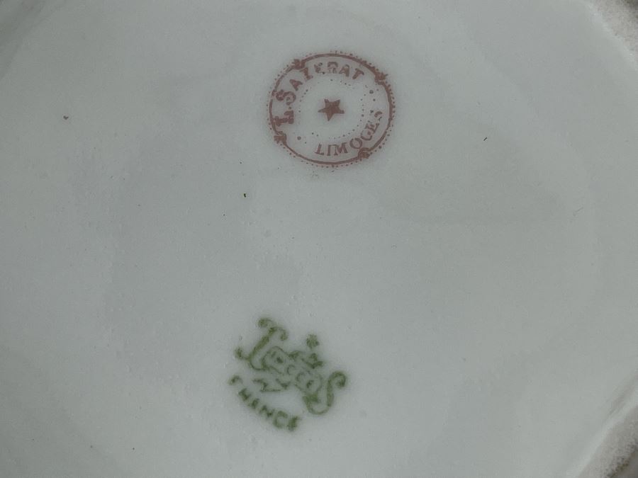 Elegant L. Sazerat Limoges France Teapot With Creamer And Sugar Bowl [Photo 9]