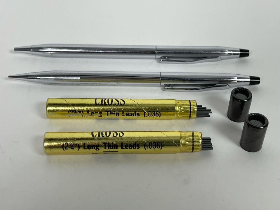 Pair Of Vintage Cross Mechanical Lead Pencils With Lead Refills [Photo 2]