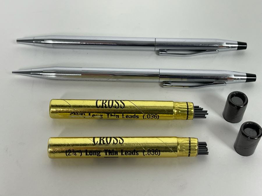 Pair Of Vintage Cross Mechanical Lead Pencils With Lead Refills [Photo 4]